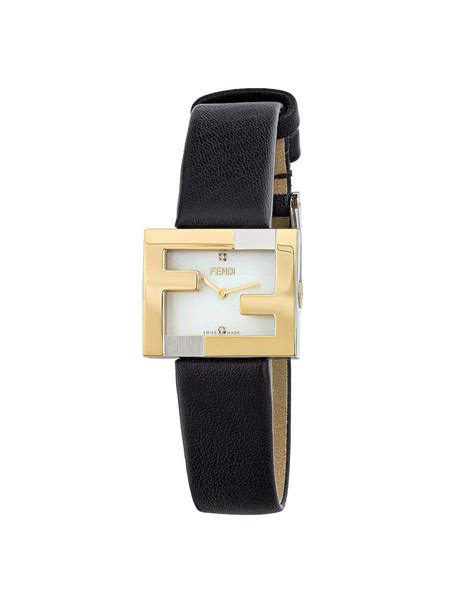 Fendi: Black Fendimania Watch 